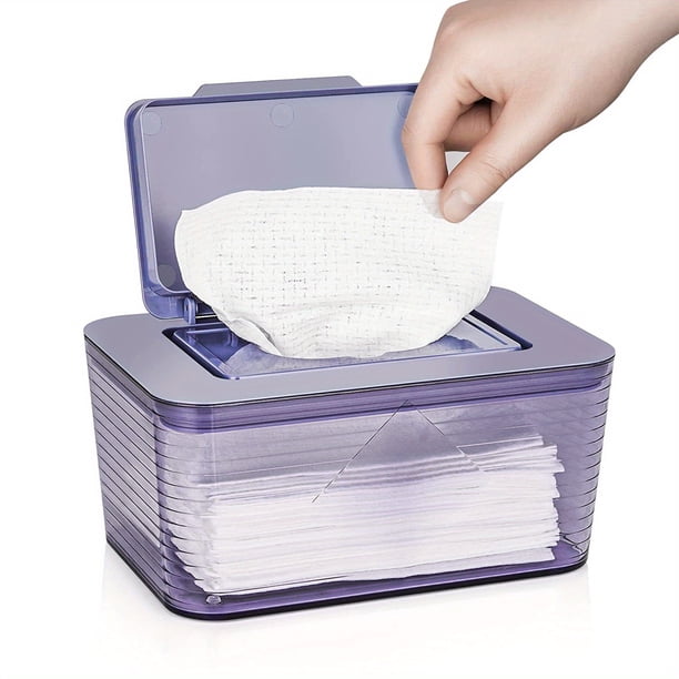 Keep Your Baby's Wipes Fresh and Easy to Access with this 1pc Non-Slip Wipe Dispenser!
