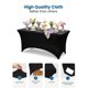 thumbnail image 4 of Mantel de Tela Spandex Utopia Kitchen 244 cm – Pack de 4 – Negro, 4 of 9