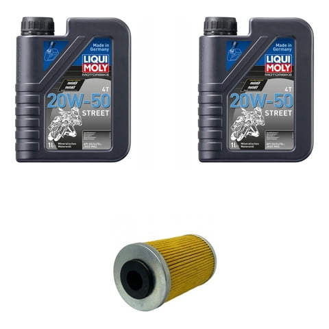 Liqui Moly - Kit Mantencion Pulsar Ns 200 / 2L Sintetico + Filtro Japón