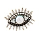 thumbnail image 2 of Ojo Del Diablo Broche Señora Traje Creativo Pin Para Sombreros Suéteres Trajes Blanco, 2 of 3
