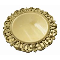 Genérico - Set 2 Plato Base Carga Relieve Vintage Mesa Decorativo Jhn