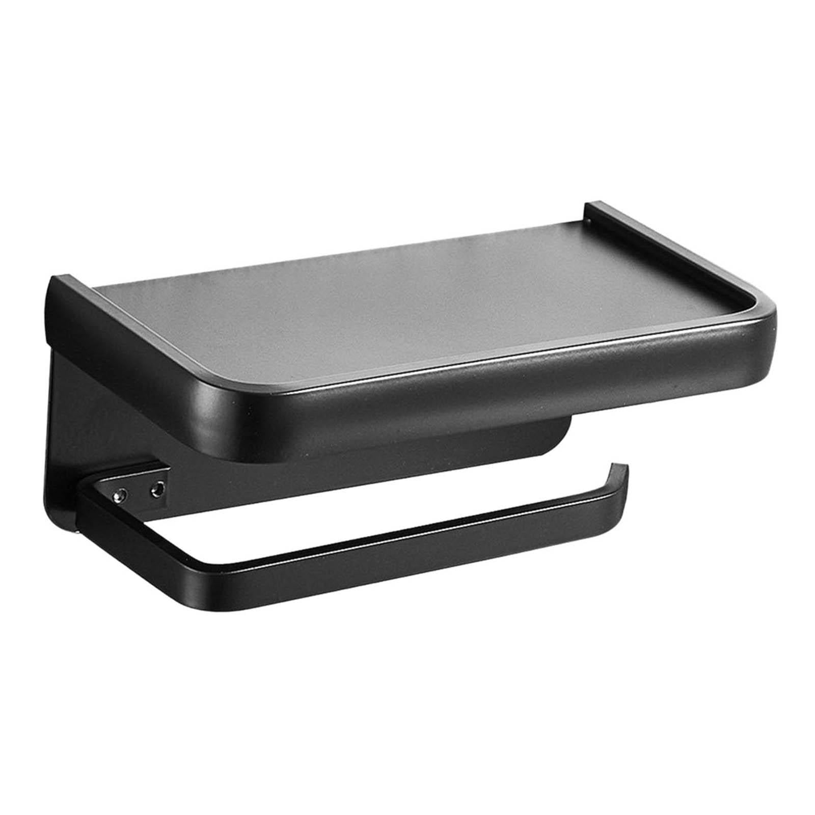 Magideal - Soporte Multifuncional Con Estante Autoadhesivo Para Montaje En Pared, Estante De Almacenamiento Para Ducha, Para Cocina, Toliet, Hotel , Negro