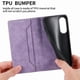 thumbnail image 4 of Funda tipo cartera con bloqueo RFID para Samsung Galaxy S25 Edge Con tapa abatible, portatarjetas, cierre magnético, TPU y soporte Morado, 4 of 6