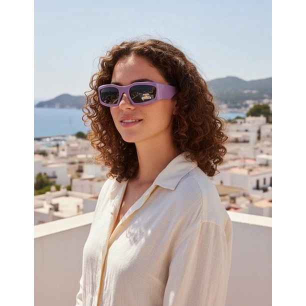 Lentes De Sol Polarizados Outdoor Modelo Depo UVA/UVB lila Talla Única