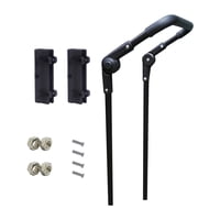 Magideal - Carro Plegable Con Manija De Empuje, Manija De Carro, Barra De Empuje/Tracción Extraíble Fácil De Instalar Para Carros De Camping Al Aire Libre Y Carr