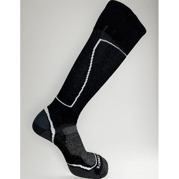 Calcetas 70% Lana Merino Para Ski Y Snowboard, Invierno negro L