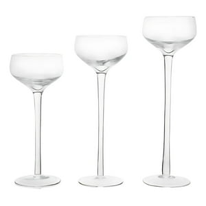 Genérico - Set Portavelas Altos Estilo Copa Elegancia Moderna Jhn