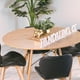 thumbnail image 3 of Comedor Mesa Shanna 100cm + 4 Sillones Rubik Color Negro, 3 of 7