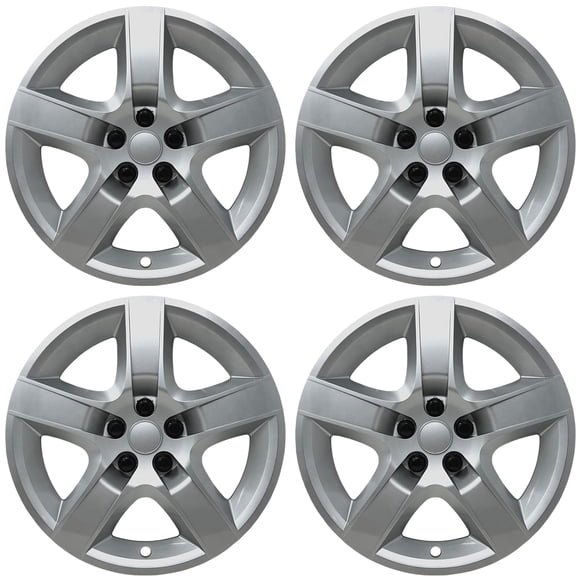 Juego de 4 tapas de rueda Carolina Wheel Cover 17" plateado