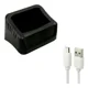 thumbnail image 2 of Lámpara Luz Solar De Emergencia Recargable 48 Led Foco Usb Color Negro, 2 of 4