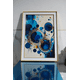 thumbnail image 1 of Cuadro Abstracto Moderno Azul y Dorado 50x70cm, 1 of 3