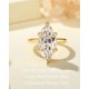 thumbnail image 2 of Anillo RURULUYA Marquise de Plata S925 con Baño de Oro 18K Talla 6, 2 of 6