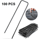 thumbnail image 1 of 100 clavos de tierra galvanizados para césped en forma de U para fijar césped artificial, tela de suelo, vellón de malezas, clavos de tierra, 1 of 8