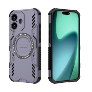 Funda Foxdock Para Iphone 17 , Magnética, Resistente A Golpes, Con Soporte, Unisex, Carga Inalámbrica