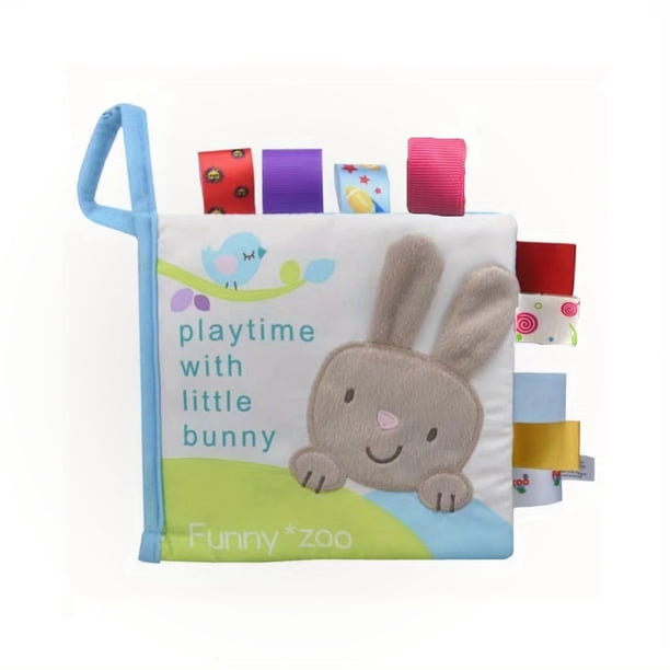 Baby Soft Book Cloth Book, 1 Pack Nontoxic Fabric Baby Cloth Books Early Education Toys Activity Crinkle Cloth Book For Toddler, Infants And Kids