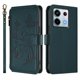 thumbnail image 2 of Funda Cartera Mariposa para [Xiaomi Redmi Note 13 Pro 5G] con Soporte y Cremallera Verde oscuro, 2 of 6