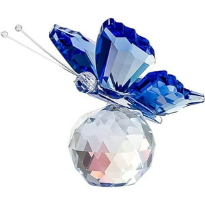 Veat00L - Base Esférica De Cinturón De Mariposa De Cristal, Selección De Materiales De Alta Calidad, Diseño De Mariposa Personalizado, Estatua De Decoración De Vidrio