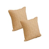 Genérico - Set De 2 Fundas De Cojin Serie Abanico 45X45 Cm Café