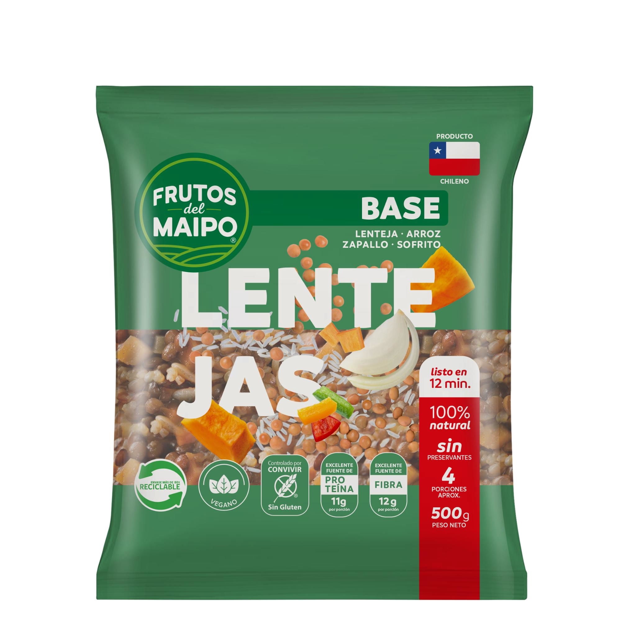 Base Para Cocinar Lentejas 500 g Frutos Del Maipo