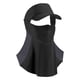 thumbnail image 2 of Sombrilla Cubierta facial Transpirable Cómoda Reutilizable Protección solar Máscara facial Cubierta transpirable para el cuello Máscara de golf para Negro, 2 of 5