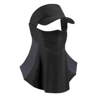 Ioensy - Golf Sunscreen Mask Cool Sun Protection Face Covering Para Viaje Riding Gift Black