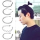 thumbnail image 3 of diademas unisex de metal negro con ondas en espiral para hombre y mujer, accesorios para el cabello, 3 of 6