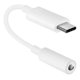 thumbnail image 1 of Adaptador USB-C a jack 3,5 mm simple blanco, 1 of 3