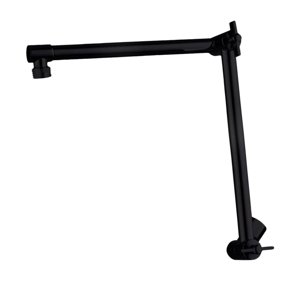 Bothyi - Brazo De Extensión Para Cabezal De Ducha De 18'', Altura Ajustable, Fácil De Montar, Color Negro Mate