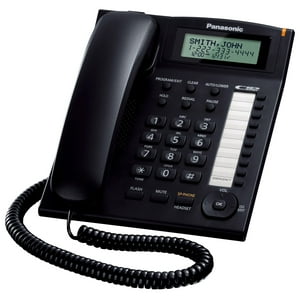 Teléfono Fijo Panasonic Kx-Ts880B Integrado Con Cable Negro
