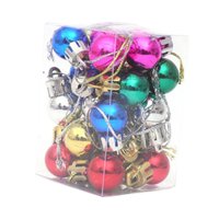 Magideal - 24 Piezas De Bolas De Navidad, Adornos Navideños Decorativos, Pequeños Colgantes Navideños Para Cumpleaños, Bodas, Festivales, Interior Y Exterior