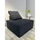 thumbnail image 2 of Juego 2 Sofa Modular Individual 85x85x70cm Alta Elasticidad Color Negro Diseño De La Tela Rayado, 2 of 7