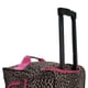 thumbnail image 5 of Bolsa de viaje con ruedas Rockland PINK LEOPARD con ruedas extragrandes, 5 of 9