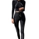 thumbnail image 1 of Traje de baño de dos piezas con protección solar de manga larga para mujer, 1 of 6