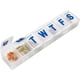 thumbnail image 1 of Organizador De Pastillas Para 7 Días, Dispensación Por Días, Estuche Translúcido, Compartimentos Individuales, Clips Duraderos, Resistente A La Humedad Y A Los Olores, 1 of 6