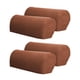 thumbnail image 1 of juego de 4 reposabrazos de sofá funda brazo protector de muebles café claro, 1 of 6