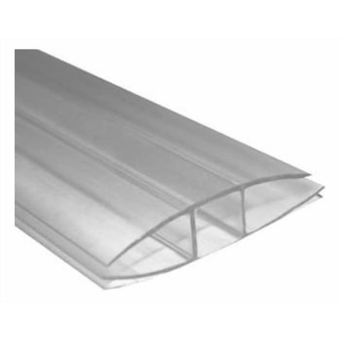 Perfil Conector H Planchas 4 A 6Mm 5,8Mts Transparente Dvp