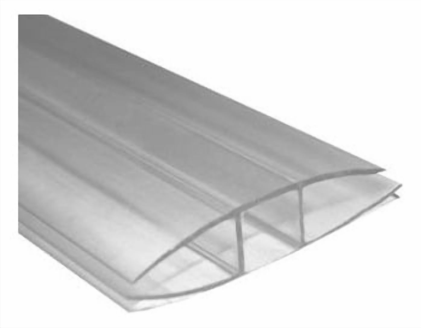 Perfil Conector H Planchas 4 A 6Mm 5,8Mts Transparente Dvp