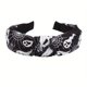 thumbnail image 1 of Cute Halloween Headband with Cartoon Ghost Print and Criss Cross Design - Perfect for Pumpkin and Spider Web Lovers, 1 of 5