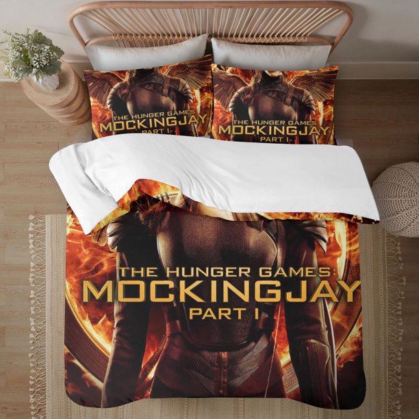 The Hunger Games 3-Piece Bedding Set For Kids Boys Girls Adult Cartoon Warm Cute Fashion Holiday Present Gift Bed Sheets