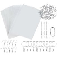 Magideal - Juego De Láminas De Plástico Termorretráctiles, Láminas Termorretráctiles De Película Artística Para Llavero Diy, Adorno Artesanal Creativo, Fabricaci , 145 Piezas