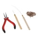 thumbnail image 2 of Extensiones De Cabello Alicates Gancho Kit De Herramientas + 100 Micro Anillos De Silicona, 2 of 3