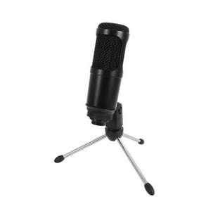 Philco - Micrófono Condensador Usb Con Trípode Streaming Negro