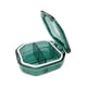 thumbnail image 3 of Organizador De Pastillas De Viaje Con Divisor, Peque?o Pastillero Para Bolso, Bolso, Bolsillo, Cuadrado Verde, 3 of 3