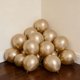 thumbnail image 5 of Globos de látex Ztikug de 10 cm, color champán dorado metalizado (50 unidades), 5 of 7