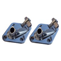 Magideal - 2 Soportes Metálicos Para Patas De Tambor Tom De Piso, Soportes De Bastidor, Piezas De Repuesto, Soportes De Mantenimiento, Actualización De Bases Par