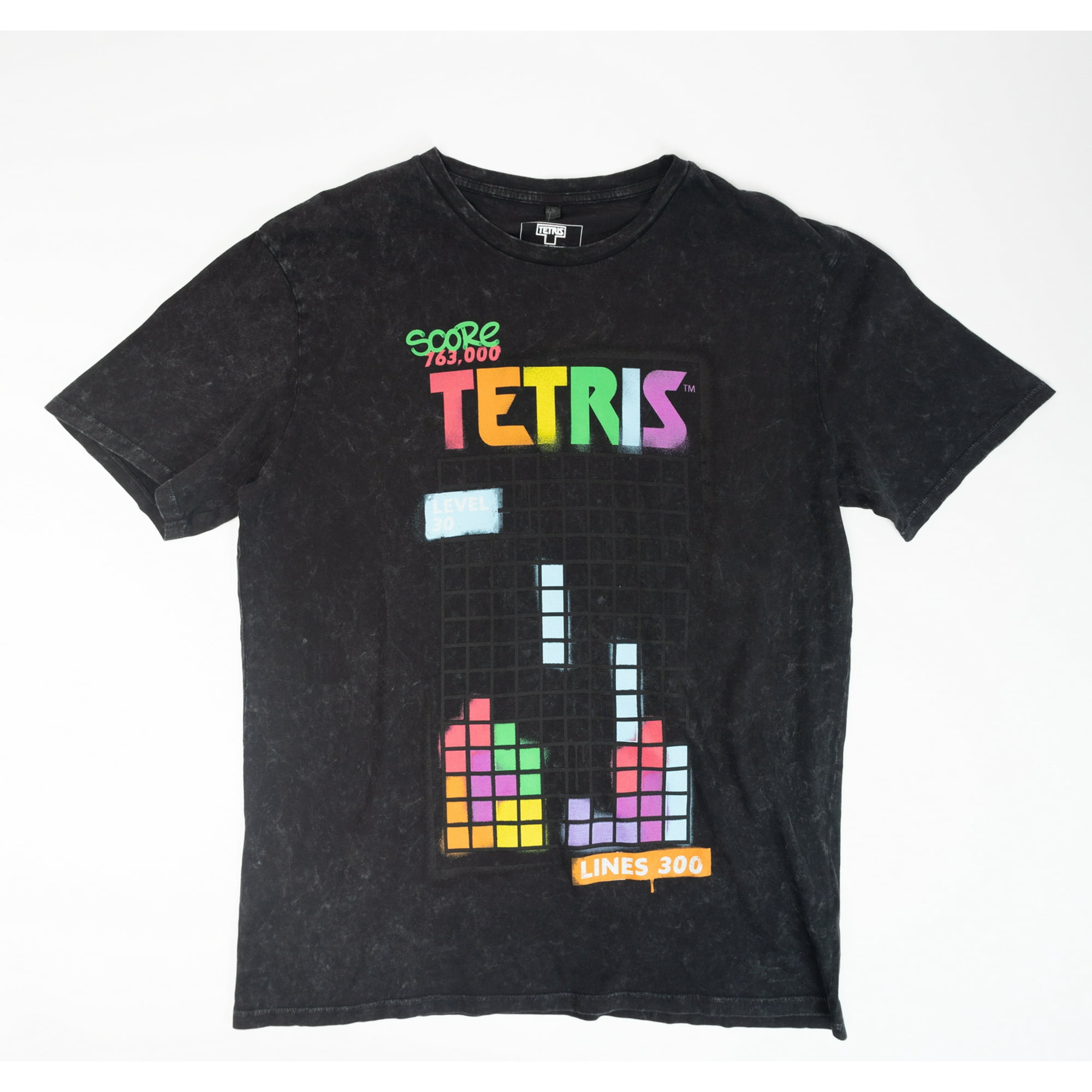 Polera Hombre You Tetris Grafics Gris