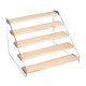 thumbnail image 3 of Estante De Exhibición De Acrílico, Soporte De Exhibición De Madera Para Postres, Joyas, Perfumes, 5 Capas, 3 of 5