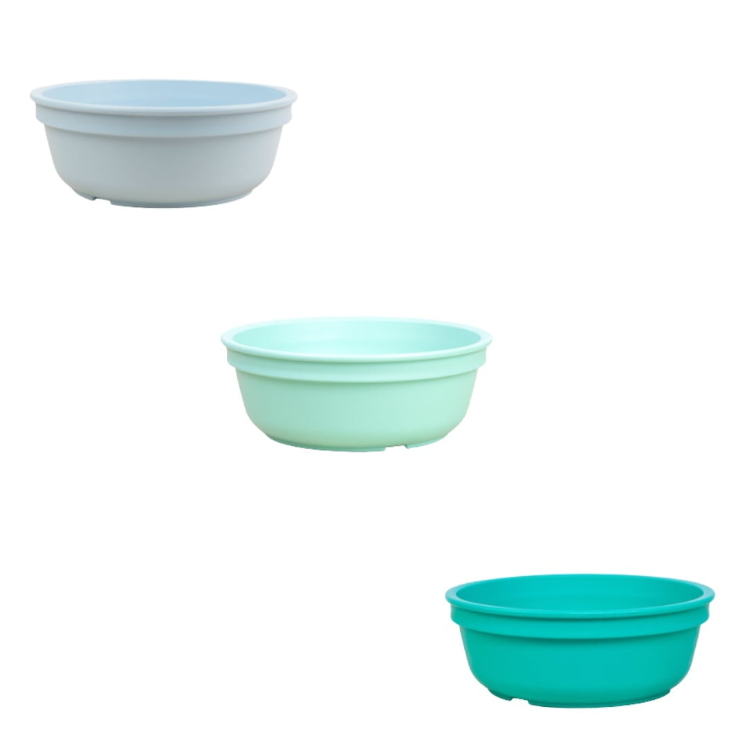 Replay Recycled - Set 3 Bowl Ecológico Azul Pastel-menta-aqua