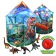 thumbnail image 2 of Juguete de tienda de campaña para niños para disfrutar de dinosaurios emergentes con luces y sonido, 2 of 8