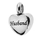 thumbnail image 2 of acero inoxidable amor corazón urna colgante conmemorativo cremación ceniza marido, 2 of 5